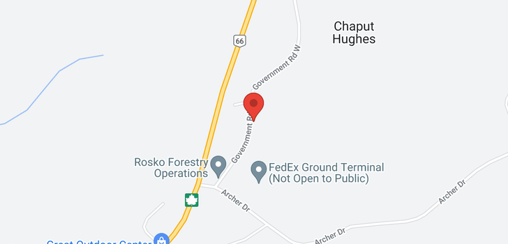 map of 809 Government RD W